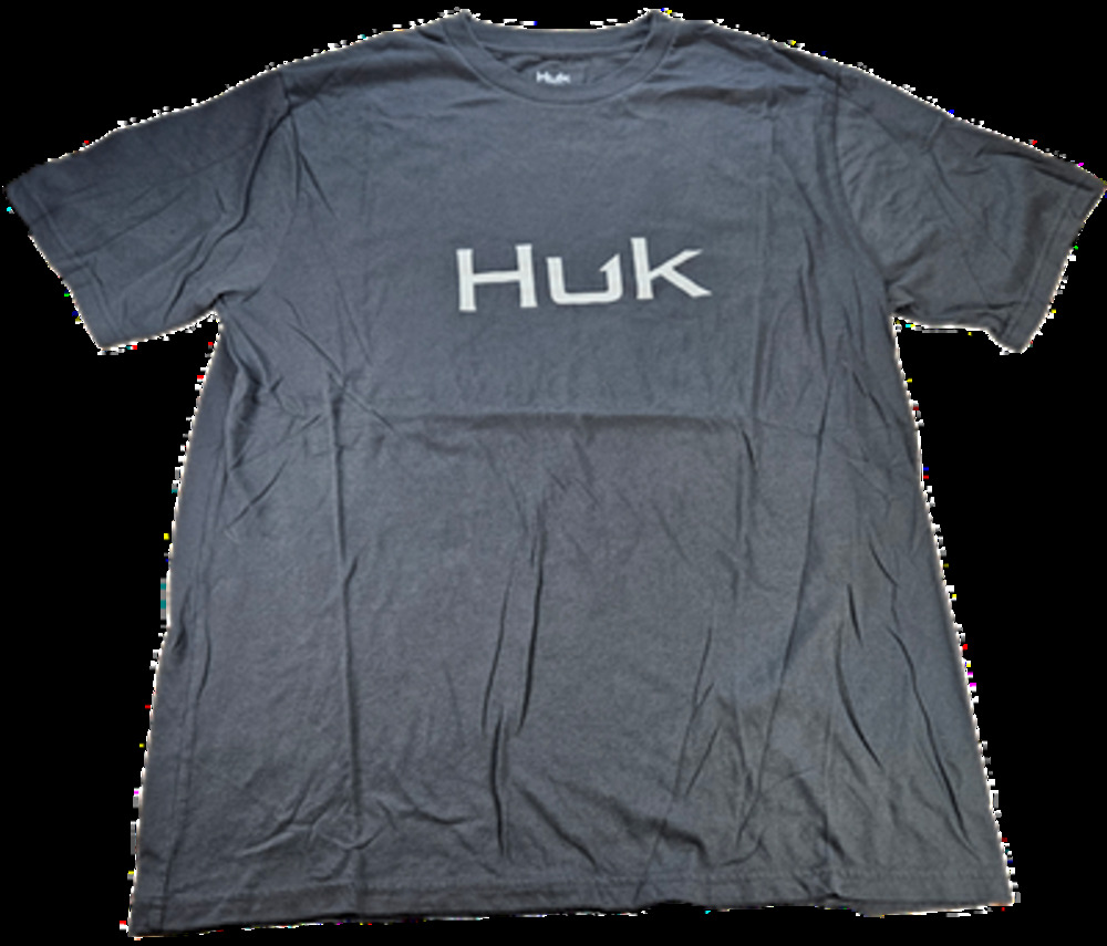Huk T-Shirt Men's Gray M Cotton Polyester Performance Blend Crew Neck